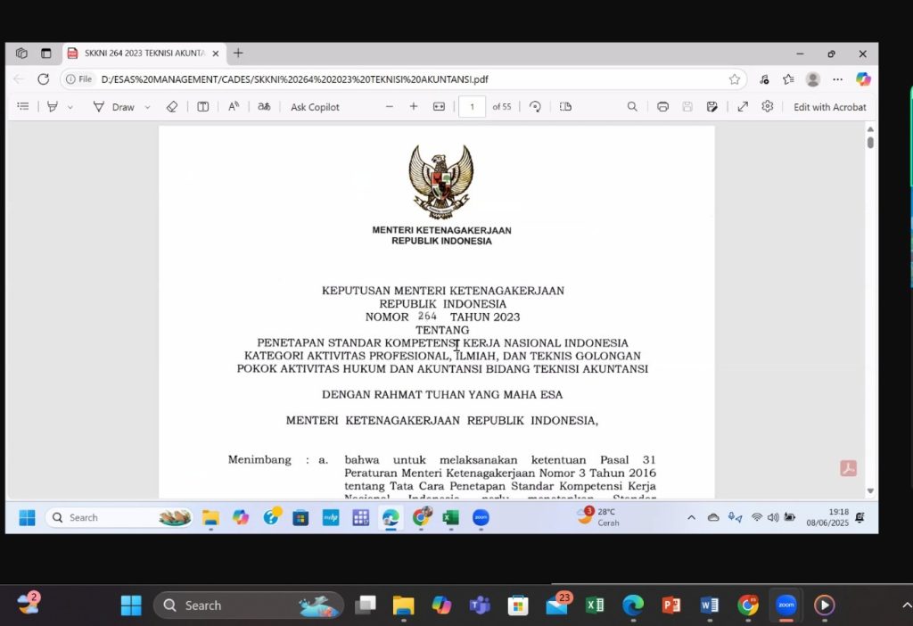 Certified Accounting Data Entry Specialist” Bersama ESAS Management: Menjawab Kebutuhan Kompetensi Akuntansi Digital”